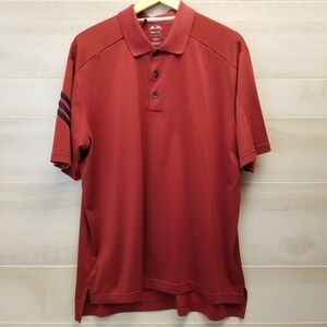 {L} Adidas ClimaCool Three Stripes Life Polo Shirt